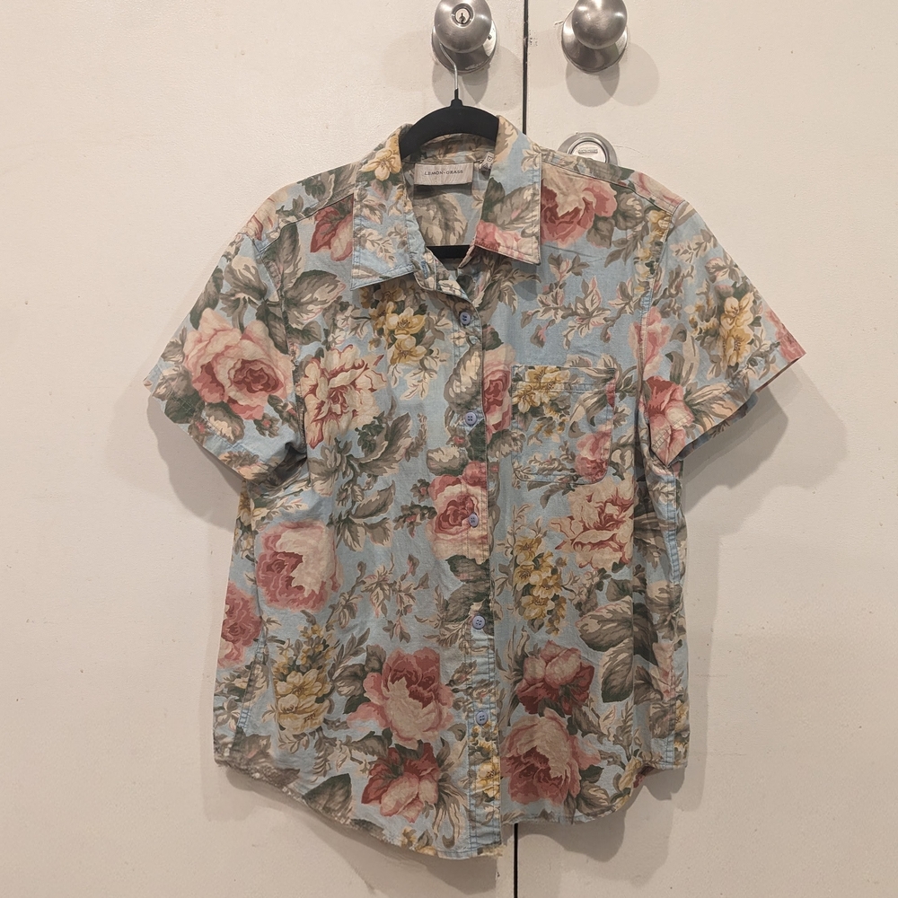 Floral Short Sleeve Men's Shirt